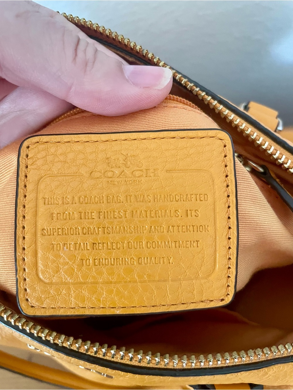 Coach Pebbled Leather Satchel - Picture 5 of 6